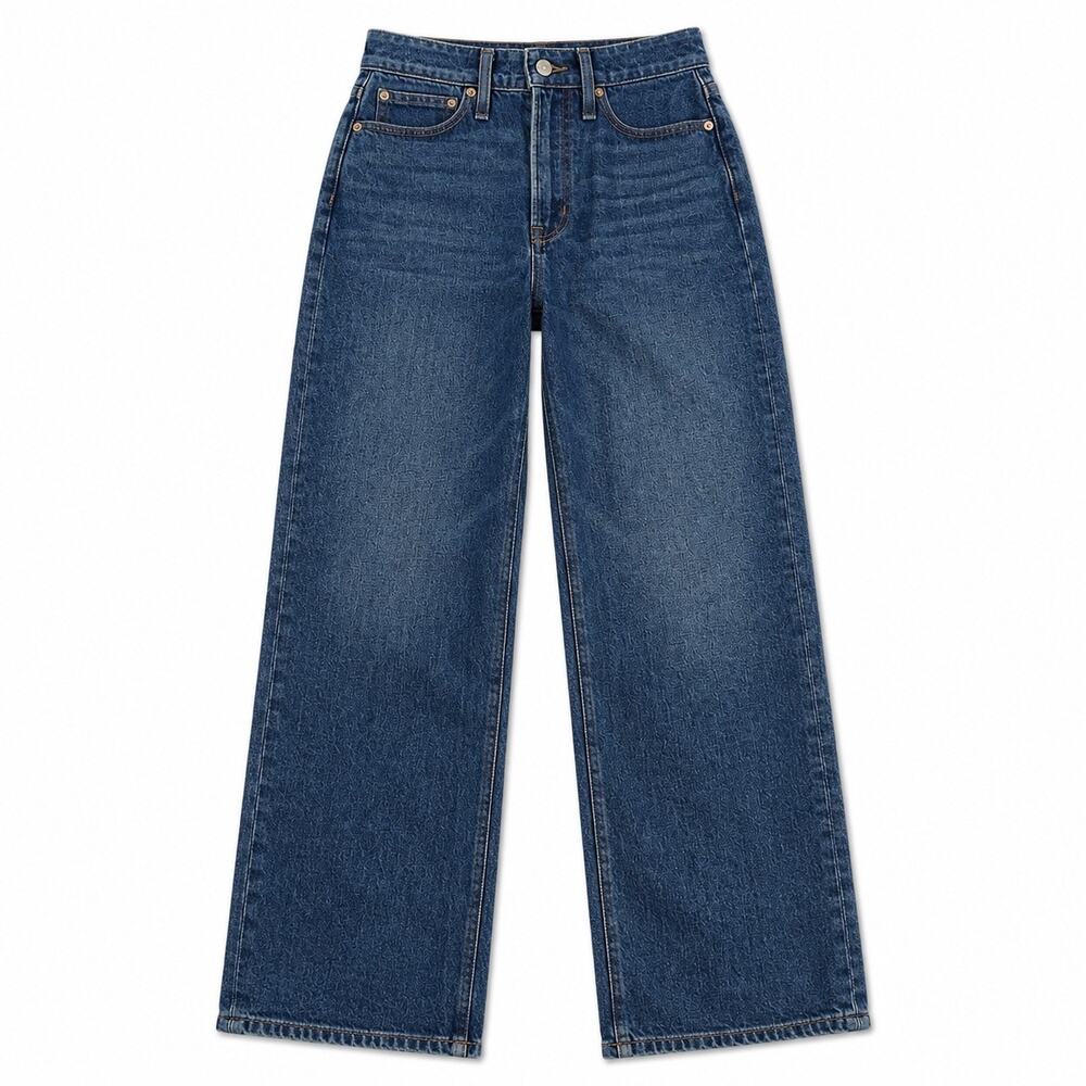 Madewell Curvy Perfect Vibtage Straight Leg Jeans Women 25 medium wash
